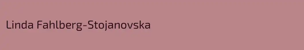 Linda Fahlberg-Stojanovska